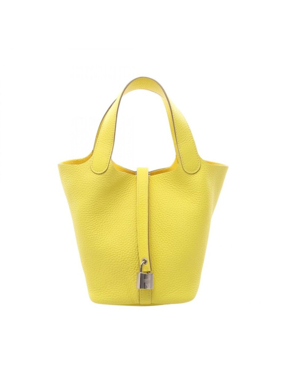 Hermes Handbag Picotin Lock PM Lime Leather
